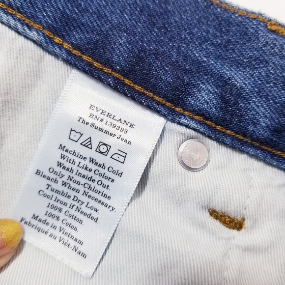 Everlane The Summer Jeans High Rise Blue Denim - Picture 11 of 12